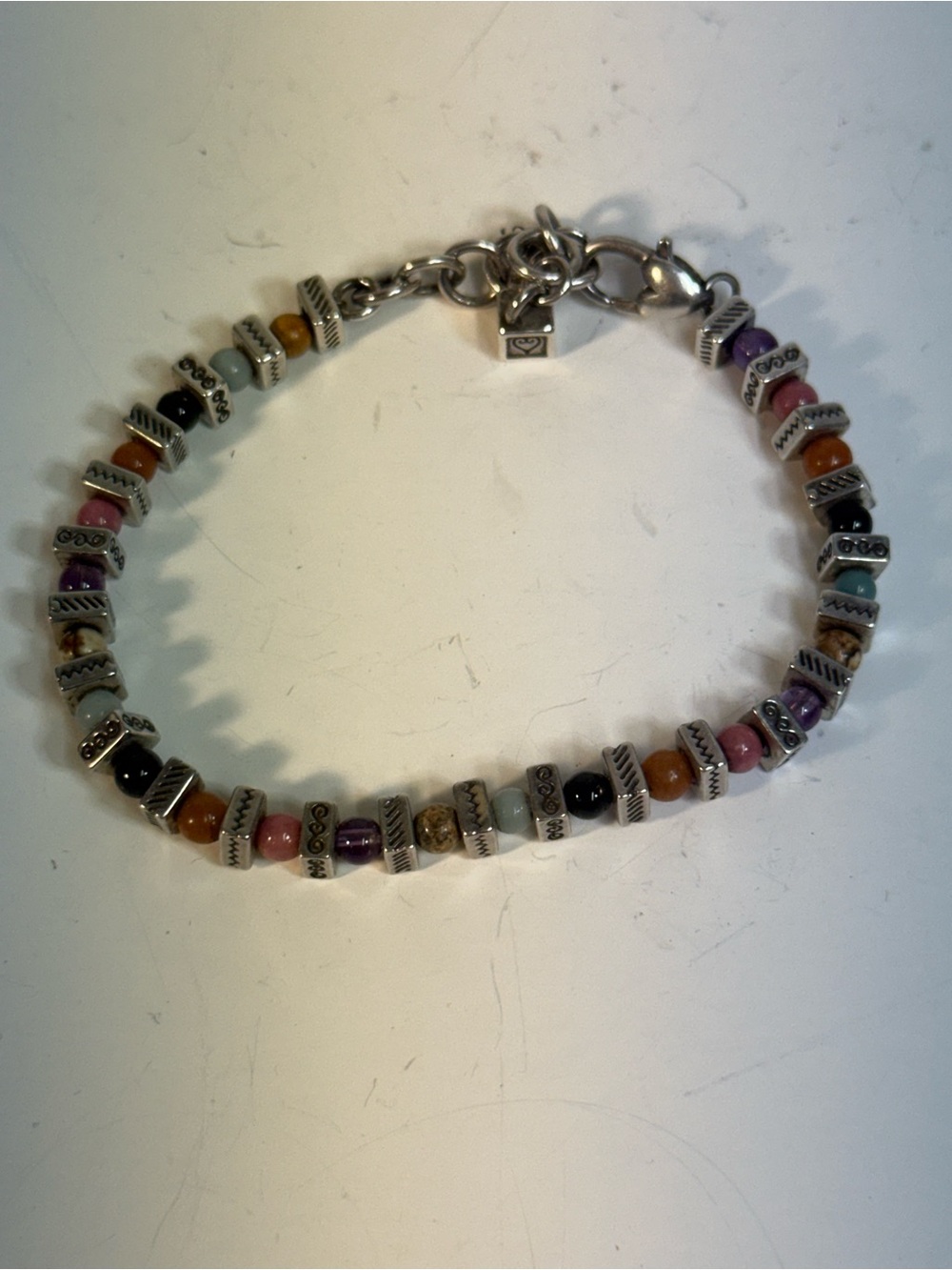 Brighton Confetti Multicolor Beaded Sterling-Style Bracelet